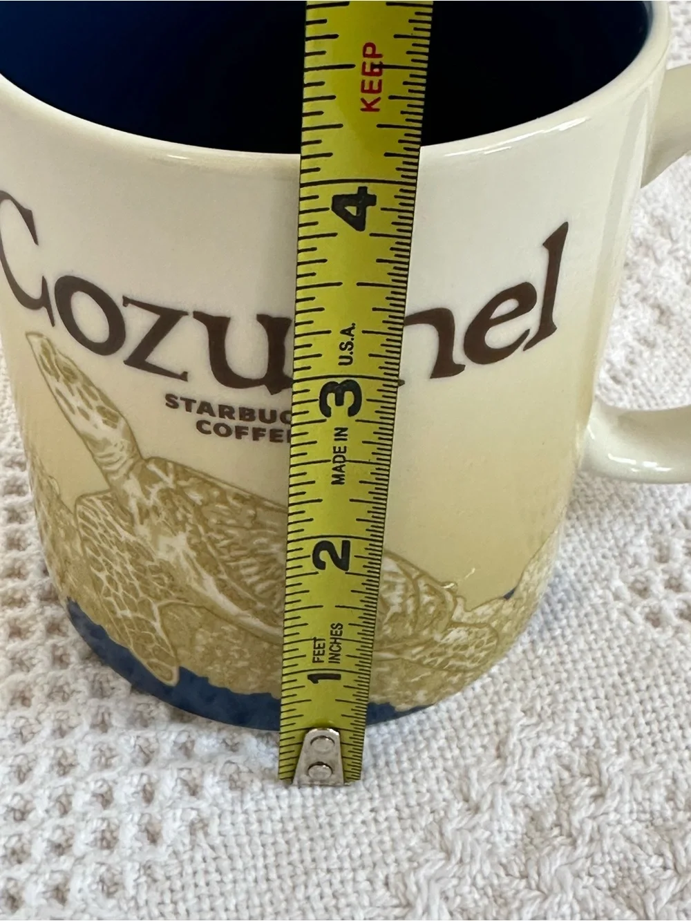 Starbucks Cozumel Coffee Cup 2016 Global Icon Series Mug 16 oz Sea Turtle Mexico